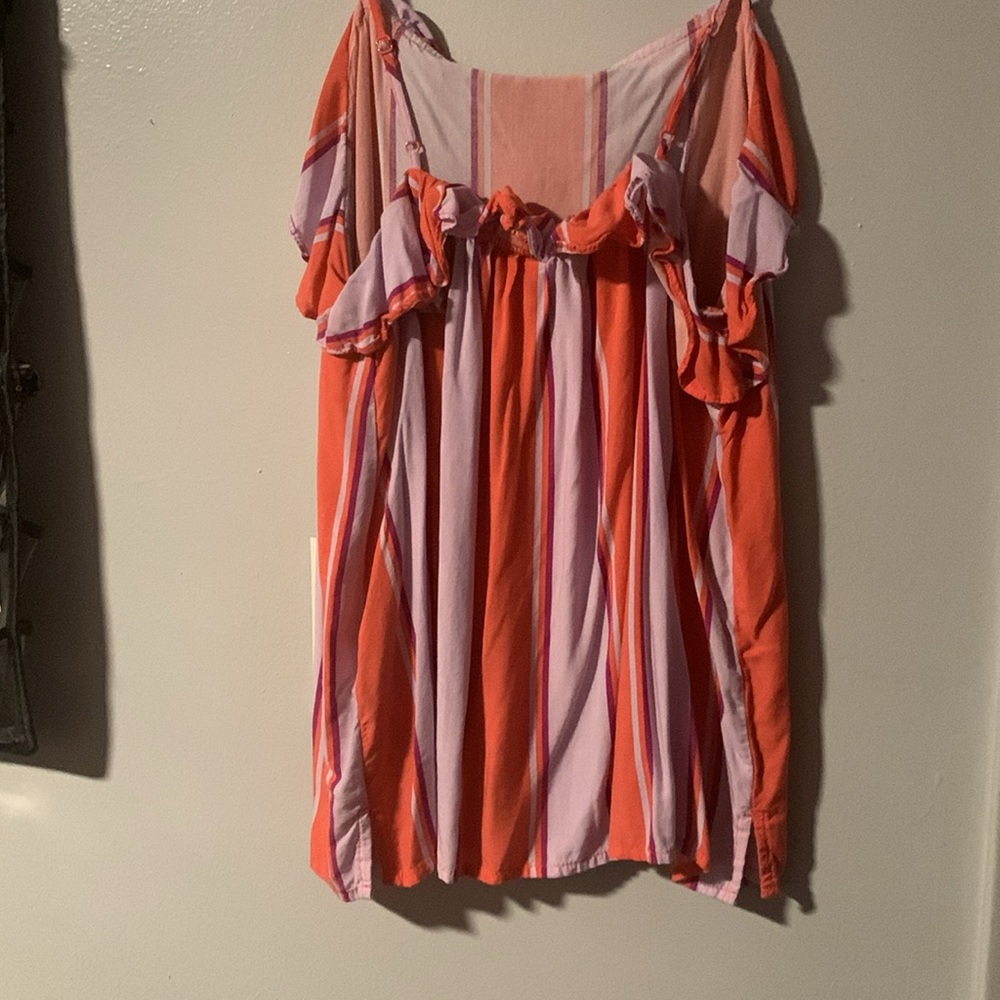 EUC Ruffled Striped Tank - Picture 6 of 7